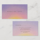 サンライズミニマルモダンアポイントメント事業 予約カード (正面/裏面)