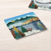 サンライズムース スクエアペーパーコースター (アングル)