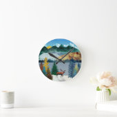 サンライズムース ラウンド壁時計 (ホーム)