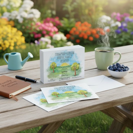 サンライズメドウズファミリー懇親会招待状ハガキ ポストカード