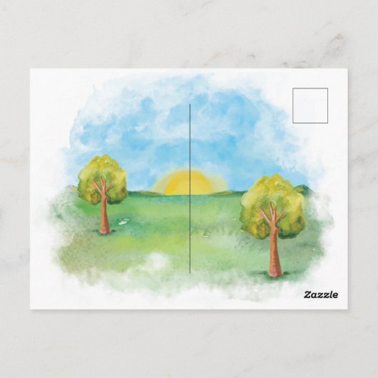 サンライズメドウズファミリー懇親会招待状ハガキ ポストカード (裏面)