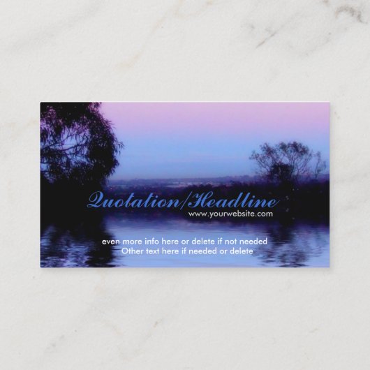 サンライズモーニングムーンビジネスカード 名刺 (裏面)