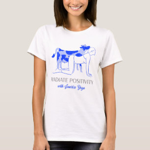 サンライズヨガで陽性を放射おもしろいする Tシャツ