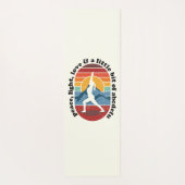 サンライズヨガスラヤNamaskar：平和、光、愛 ヨガマット (裏面)