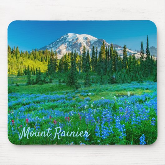 サンライズルピネアンド山レインア マウスパッド (正面)