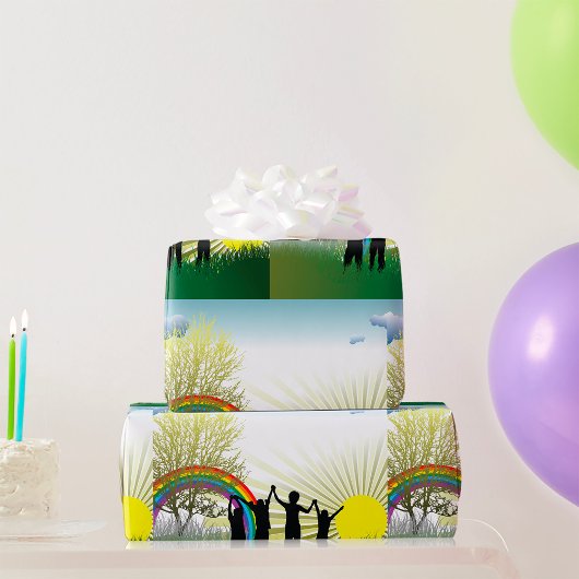 サンライズレインボーチルドレン ラッピングペーパー