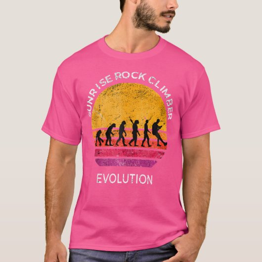 サンライズロック登山進化 Tシャツ (正面)