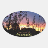 サンライズワームズザホライゾンフォトカスタム 楕円形シール (正面)