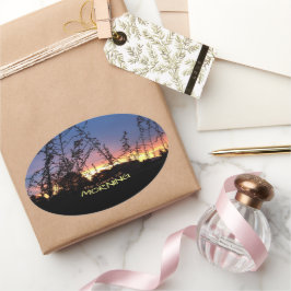 サンライズワームズザホライゾンフォトカスタム 楕円形シール