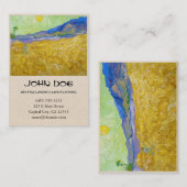 サンライズヴァンゴッホで刈り取り機付き小麦畑 名刺 (正面/裏面)