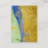 サンライズヴァンゴッホで刈り取り機付き小麦畑 名刺 (裏面)