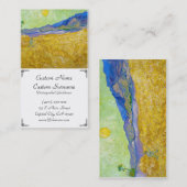 サンライズヴァンゴッホで刈り取り機付き小麦畑 名刺 (正面/裏面)