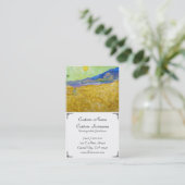 サンライズヴァンゴッホで刈り取り機付き小麦畑 名刺 (スタンド正面)