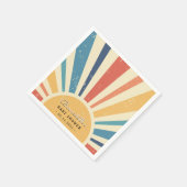 サンライズヴィンテージiレトロサンアイボホサンシャイン スタンダードカクテルナプキン (角)