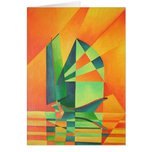 サンライズ中国のオレンジアンドグリーンのジャンクセイルズ (正面)