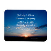 サンライズ今日はギフト感動的引用文 マグネット (横)