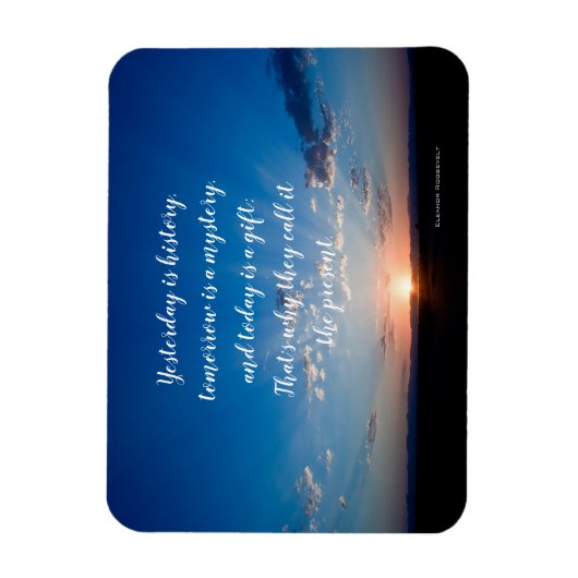 サンライズ今日はギフト感動的引用文 マグネット (縦)