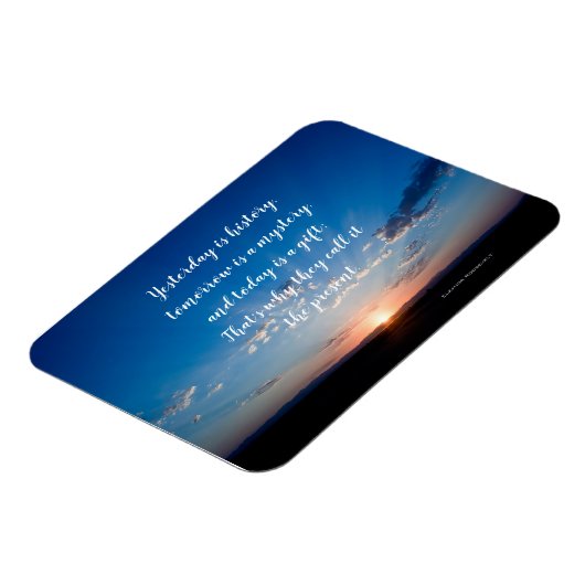 サンライズ今日はギフト感動的引用文 マグネット (左側)