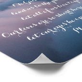 サンライズ先住民アメリカ平和祈りの言葉 ポスター (角)