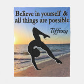 サンライズ写真カスタム体操フリースブランケット フリースブランケット (正面)