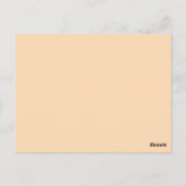 サンライズ写真感動的感謝引用文 ポストカード (裏面)