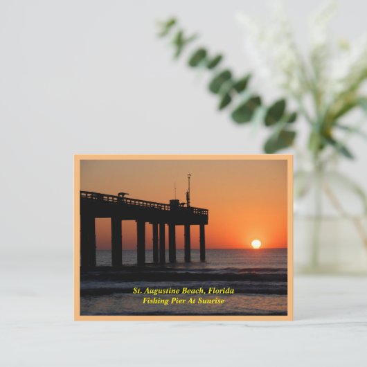 サンライズ威厳のあるアット魚釣りピア ポストカード (スタンド正面)