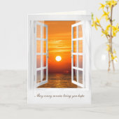 サンライズ悔やみや弔慰ウィンドウ カード (黄色い花)