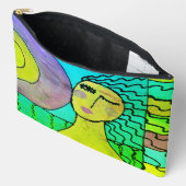 サンライズ抽象芸術アート アクセサリーポーチ (見開き)