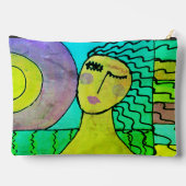 サンライズ抽象芸術アート アクセサリーポーチ (裏面)