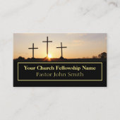 サンライズ教会の牧師の名刺3 名刺 (正面)