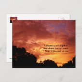 サンライズ日おもしろいの入りポストクロッシング ポストカード (正面/裏面)