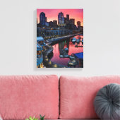 サンライズ桟橋66ベルハーバーを見下ろす キャンバスプリント (インサイチュ (リビング))