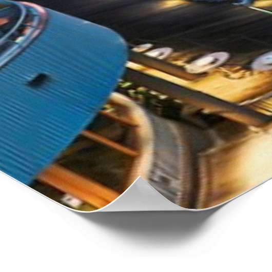 サンライズ桟橋66ベルハーバーを見下ろす ポスター (角)