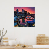 サンライズ桟橋66ベルハーバーを見下ろす ポスター (キッチン)