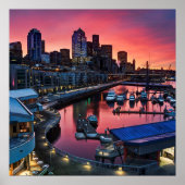 サンライズ桟橋66ベルハーバーを見下ろす ポスター (正面)