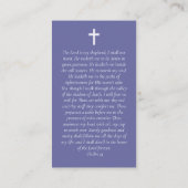 サンライズ海クロス記念祈りの言葉カード コーリングカード (裏面)