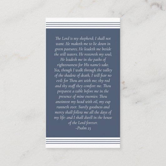 サンライズ海写真記念祈りの言葉カード コーリングカード (裏面)