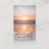 サンライズ海写真記念祈りの言葉カード コーリングカード (正面)