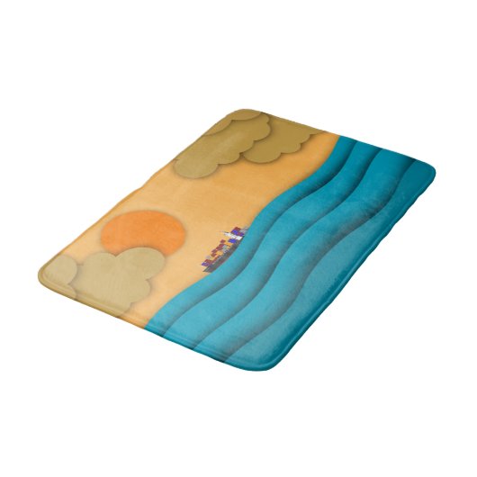 サンライズ海船サンサンサンサンセット バスマット (アングル)