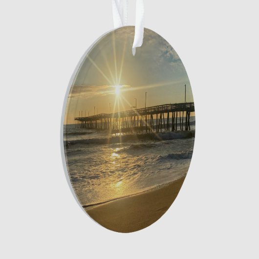 サンライズ素晴らしアットバージニアビーチピア – 日が差すこと オーナメント (正面)