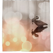 サンライズ素晴らしブルーヘロン反射シャワーカーテン シャワーカーテン (正面)