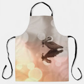 サンライズ素晴らしブルーヘロン反射フィッシャーマンフィッシュ エプロン (正面)