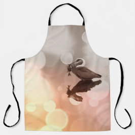 サンライズ素晴らしブルーヘロン反射フィッシャーマンフィッシュ エプロン