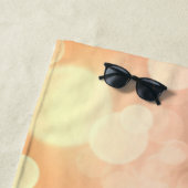 サンライズ素晴らしブルーヘロン反射 ビーチタオル (インサイチュ)