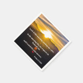 サンライズ詩篇5:3聖書の聖句 スタンダードカクテルナプキン (角)