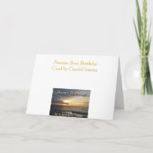 サンライズ誕生日ボスグリーティングカード カード (裏面)