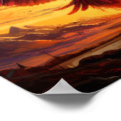 サンライズ鮮やかフェニックスのポスター – 威厳のある野生生物 ポスター (角)