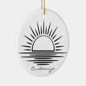 サンライズ/サンセット反射サンダー_コーブ セラミックオーナメント (右)