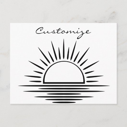 サンライズ/サンセット反射サンダー_コーブ ポストカード (正面)