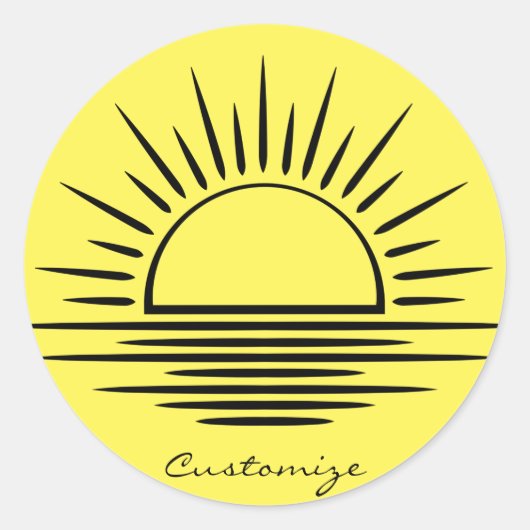 サンライズ/サンセット反射サンダー_コーブ ラウンドシール (正面)